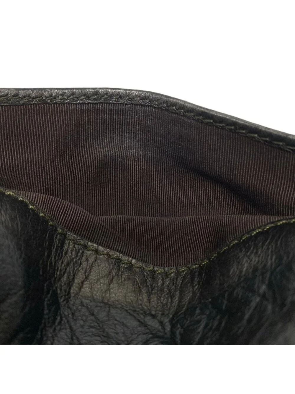 ★SOLD★ Chanel Shoulder Bag Dark Brown Logo Leather - Picture 12 of 12